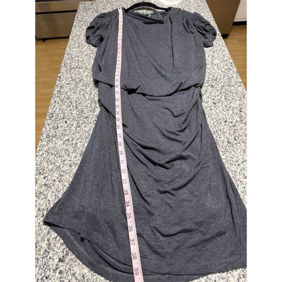 Ralph Lauren Dresses & Skirts - Lauren Ralph Lauren Size 12 Charcoal Gray  Gathered Cap Sleeves NWT